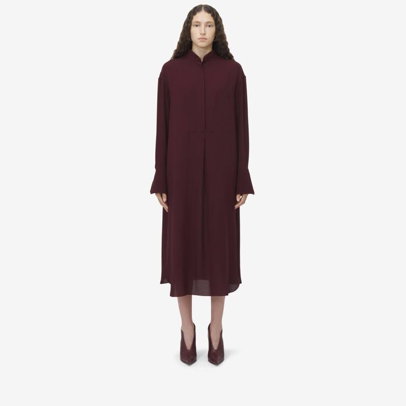 ALEXANDER MCQUEEN - Georgette Shirt Dress - Item 813726QBAAF5006